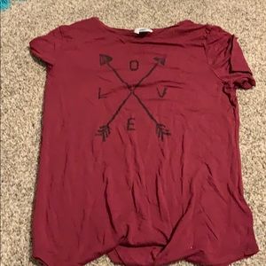 Maroon shirt